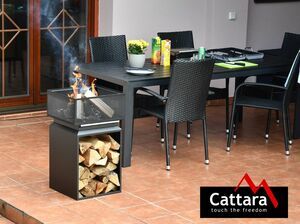 Ohniště CUBE s mřížkou 74cm CATTARA