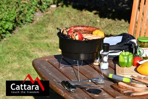 Gril na dřevěné uhlí BOSA přenosný s taškou CATTARA