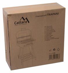 Gril na dřevěné uhlí obdélníkový TRAPANI 46cm CATTARA