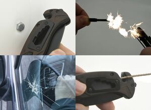 Nůž zavírací BLACK BLADE s pojistkou 21,7cm CATTARA