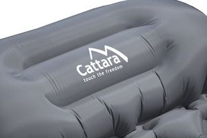 Karimatka nafukovací CRYSTAL 195x58x5cm šedá CATTARA