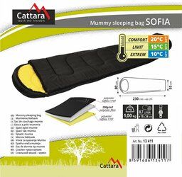 Spací pytel mumie SOFIA 10°C CATTARA