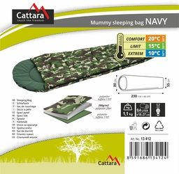 Spací pytel mumie NAVY 10°C CATTARA