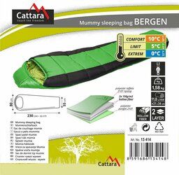 Spací pytel mumie BERGEN 0°C CATTARA