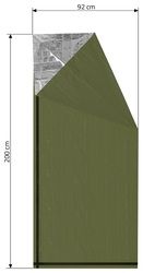 Izotermická fólie SOS zelená 210x130cm CATTARA