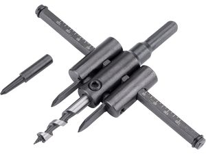 Vrták nastavitelný vykružovací do dřeva s 2břity, Ř30-120mm EXTOL-CRAFT