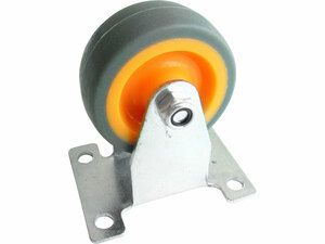 Kolečko termoplast, O 50mm, šířka 18mm, rozměr kovové základny 65x50mm, výška 72mm
