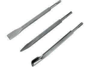 Sekáče SDS PLUS, sada 3ks, 250mm:, plochý 20mm, špičatý, drážkovací EXTOL-CRAFT