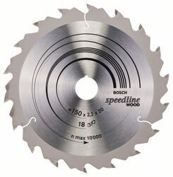 Pilový kotouč Speedline Wood - 150 x 20 x 2,2 mm, 18 - 3165140239929 BOSCH