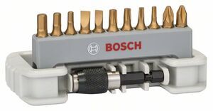 11dílná sada šroubovacích bitů včetně držáku bitů - PH2; PZ2; T10; T15; T20; T25; S0,6x4,5 BOSCH
