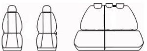 Autopotahy Toyota Yaris II, od r. 2005-2011, Dynamic grafit SIXTOL