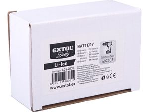 Baterie akumulátorová, 12V Li-ion, 2000mAh EXTOL LADY