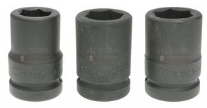 Pneumatický rázový utahovák 1" prodloužený s násadami, 4500Nm, BASS