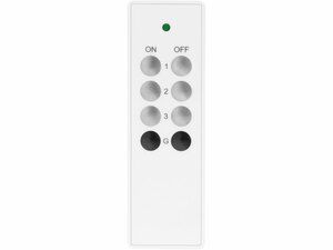 Ovladač, 3+1, 3jednotlivé/skupinové kanály, 1společný kanál, dosah 30m EXTOL-LIGHT