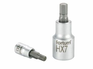 Hlavice zástrčná imbus, 1/2", HX 8, L 55mm, CrV/S2 FORTUM