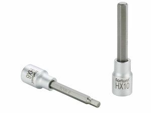 Hlavice zástrčná prodloužený imbus, 1/2", HX 8, L 100mm, CrV/S2 FORTUM