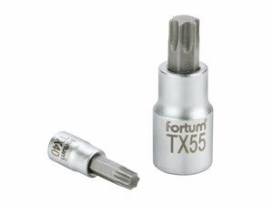 Hlavice zástrčná TORX, 1/4", TX 10, L 37mm, CrV/S2 FORTUM