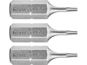 Hrot TORX, sada 3ks, T 9x25mm, S2 FORTUM