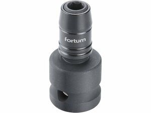 Rázový adaptér 1/2"čtyřhran na hroty 1/4", CrMoV FORTUM