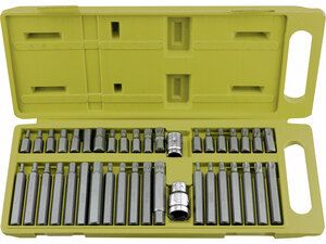 Hroty HEX-TORX-XZN, sada 40ks, CrV EXTOL-CRAFT