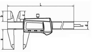 Posuvné měřítko digitální,  0-150mm / CZ výroba SOMET