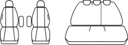 Autopotahy Citroen C3 I, od r. 2002-2009, 5 dveř, Dynamic grafit SIXTOL