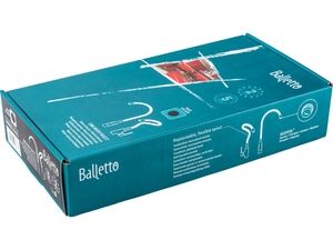 baterie umyvadlová, stojánková s flexibilním ramínkem, 35mm, bílá BALLETTO
