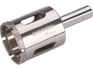 Korunka vykružovací diamantová na sklo a keramiku, O 30mm EXTOL-PREMIUM