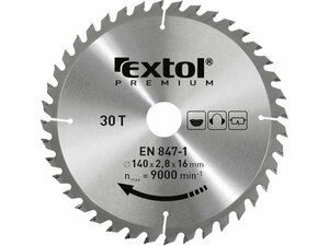 Kotouč pilový s SK plátky, 210x2,2x30mm, 40T, šířka SK plátků 3,2mm EXTOL-PREMIUM
