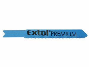 Plátky do přímočaré pily 5ks, 51x1,2mm, úchyt UNIVERSAL, HSS EXTOL-PREMIUM