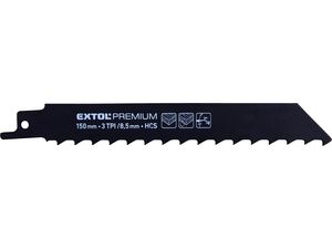 Plátky do pily ocasky 3ks, 150x19x1,2mm, HCS EXTOL-PREMIUM