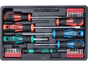 Šroubováky a hroty sada 47ks , 1/4" hroty a 4mm mini hroty, CrV EXTOL-PREMIUM