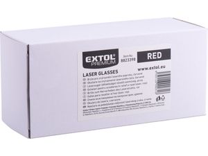 Brýle pro zvýraznění laser. paprsku, červené EXTOL PREMIUM