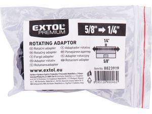 Adaptér rotační, vnitř. závit 5/8" - šroub 1/4" EXTOL PREMIUM