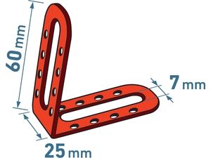 rohové profily k distančním/nivelačním klipům 8845010, sada 25ks, plast EXTOL-PREMIUM