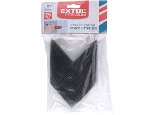 rohové profily k distančním/nivelačním klipům 8845010, sada 25ks, plast EXTOL-PREMIUM