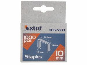 Spony, balení 1000ks, 6mm, 10,6x0,52x1,2mm EXTOL-PREMIUM