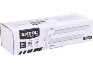 Hřebík nastřelovací, 480ks, 50mm, 3,05mm, hladký EXTOL PREMIUM