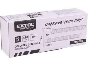 Hřebík nastřelovací, 480ks, 90mm, 3,05mm, hladký EXTOL PREMIUM