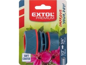 Spojka na hadici, 1/2" - 3/4" EXTOL PREMIUM