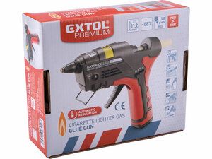 Pistole tavná lepící, na plyn do zapalovačů, Ř11mm EXTOL-PREMIUM