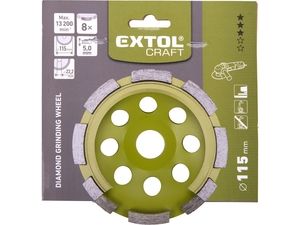 Kotouč diamantový brusný jednořadý, O 115x22,2mm EXTOL CRAFT