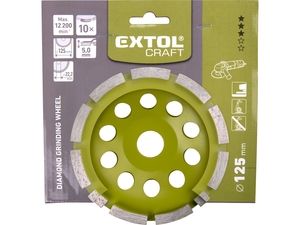 Kotouč diamantový brusný jednořadý, O 125x22,2mm EXTOL CRAFT