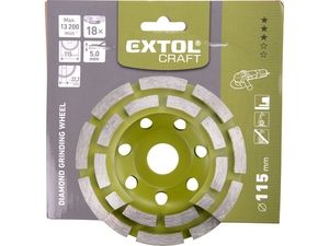 Kotouč diamantový brusný dvouřadý, O 115x22,2mm EXTOL CRAFT
