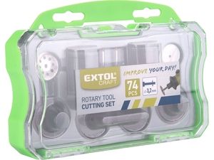 Nástavce na přímou brusku, sada 74ks EXTOL PREMIUM