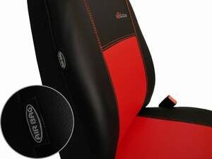 Autopotahy kožené EXCLUSIVE červené SIXTOL