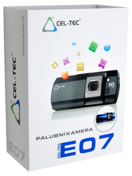 Palubní kamera CEL-TEC E07, CZ menu - černá