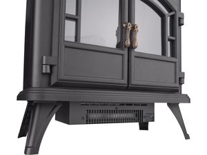 Krb elektrický s plápolajícím ohněm LED a topením, 1800W, dvoukřídlý EXTOL-LIGHT