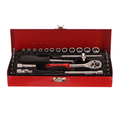 Hlavice nástrčné, sada 30ks, 1/4" EXTOL-PREMIUM