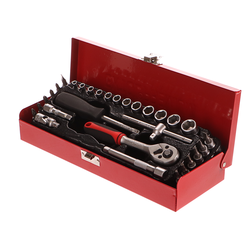 Hlavice nástrčné, sada 30ks, 1/4" EXTOL-PREMIUM